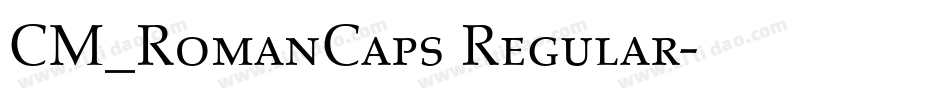 CM_RomanCaps Regular字体转换